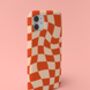 Wavy Checked Phone Case Durable iPhone Samsung Mobile Cover, thumbnail 7 of 11