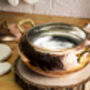 Hammered Solid Copper Casserole With Lid, Heavy Duty Copper, thumbnail 7 of 9