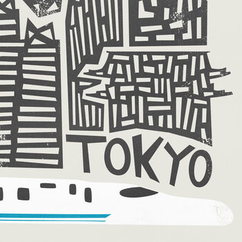 Tokyo Cityscape Print, 3 of 7