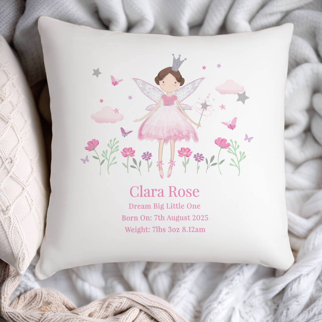 Personalised Fairy Princess Cushion, 1 of 4