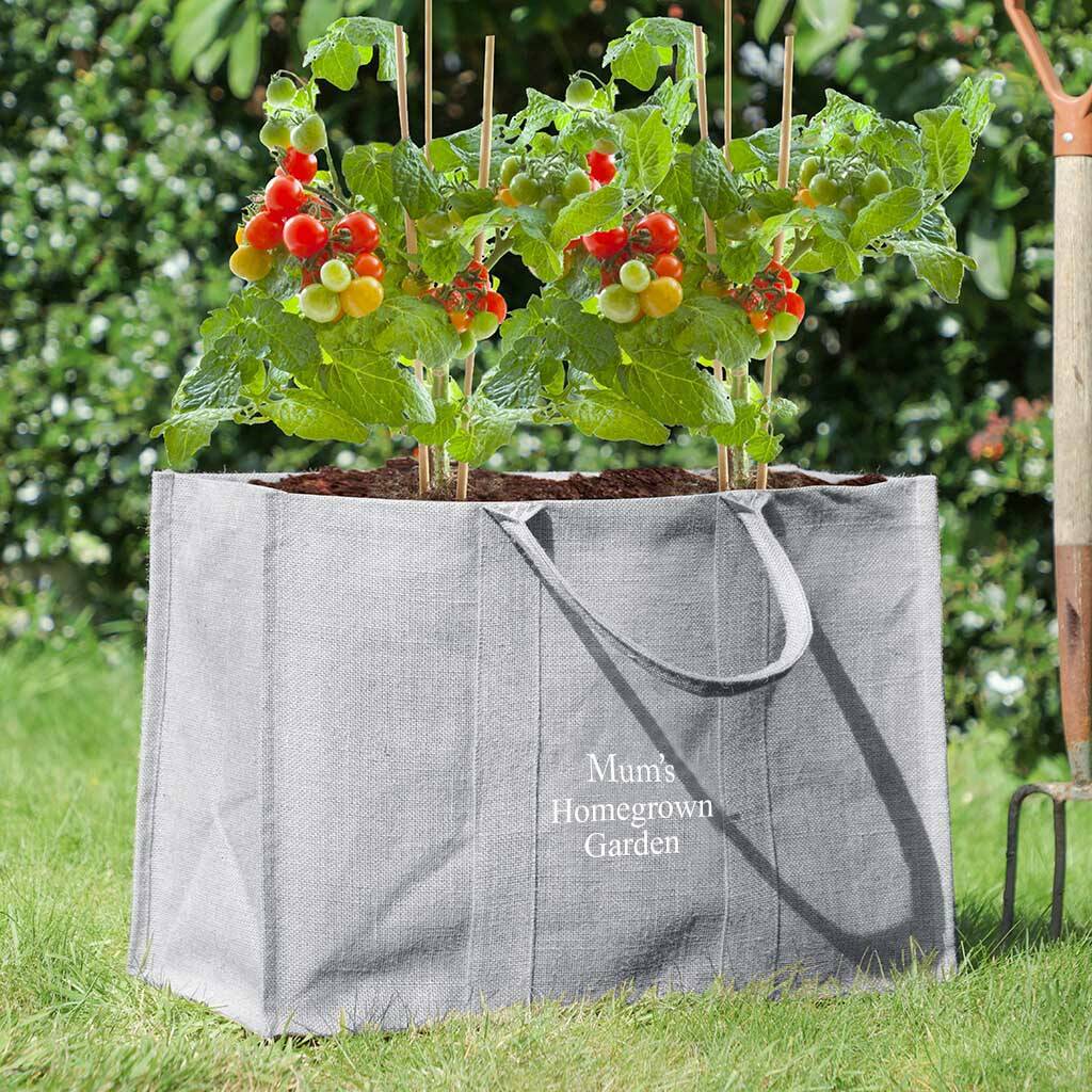 Personalised Eco Jute Garden Grow Bag By Dibor