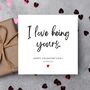 Being Yours Valentine's Day Card For Girlfriend, Wife, Partner, thumbnail 1 of 2