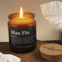 Brown Jar Candle • “Man Flu” • Scented Jar Candle • Gift For Him • Fathers Day • Special Dad | Novelty Candle • Humor Candle, thumbnail 1 of 3
