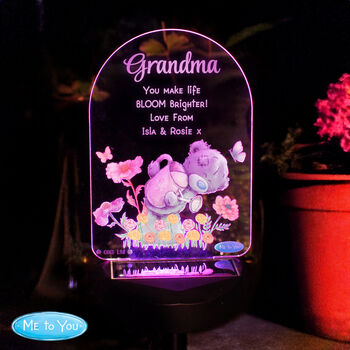 Personalised Me To You Garden LED Solar Light, 6 of 7