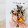 Thank You Teacher Dried Flower Bunch Greetings Card Gift, thumbnail 2 of 2