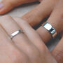Personalised Couples Eternity Silver Matching Ring Set, thumbnail 12 of 12