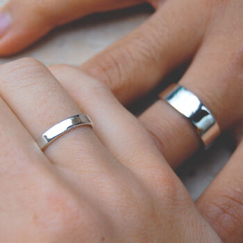 Personalised Couples Eternity Silver Matching Ring Set, 12 of 12