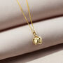 9ct Gold Double Heart Charm Necklace, thumbnail 2 of 6