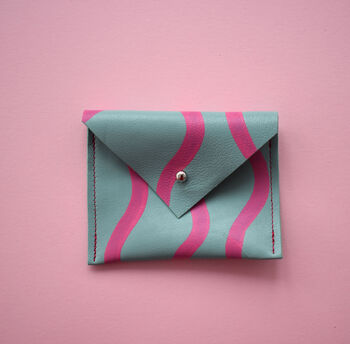 Wave Leather Card Pouch, 3 of 10