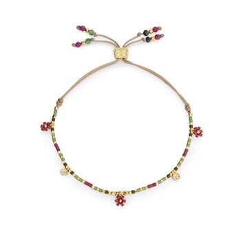 Rania Flower Beaded Friendship Bracelets, 2 of 10