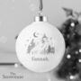 Personalised Snowman Christmas Bauble, thumbnail 2 of 3