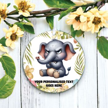 Personalised Grumpy Elephant Father's Day Gift, 2 of 2