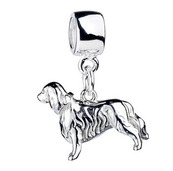 King Charles Spaniel Charm Sterling Silver, 3 of 9