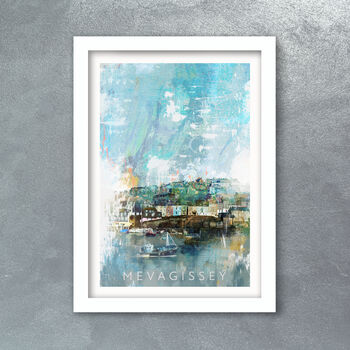 Mevagissey Harbour Poster Print, 4 of 4