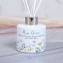 Pastel Flowers Teacher Thank You White Reed Diffuser, thumbnail 3 of 3