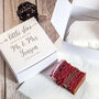 10 X Classic Script Wedding Cake Favour Boxes, thumbnail 1 of 3