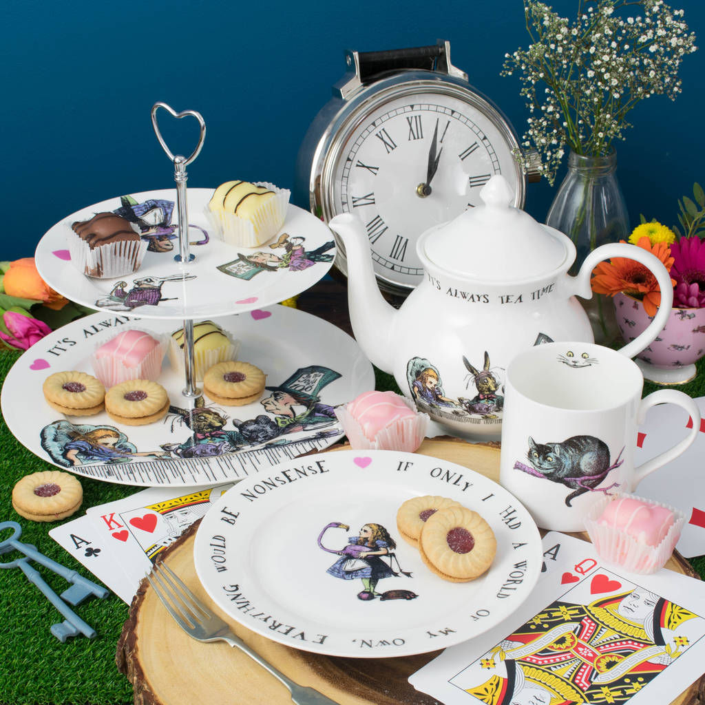 'it's Always Tea Time' Alice In Wonderland Teapot By Mrs Moore ...