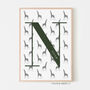 Personalised Giraffe Initial Print, thumbnail 8 of 12