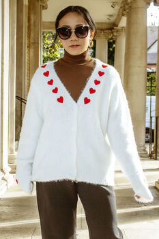 White Heart Embroidered Cardigan, 7 of 7