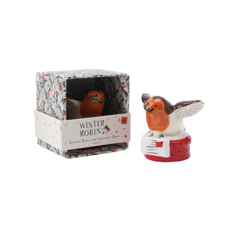 Ceramic Robin And Letterbox Charm With Gift Box, 2 of 4