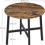 Industrial Round Kitchen Dining Table, thumbnail 7 of 7