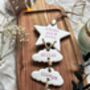 Personalised New Baby Hanging Clay Keepsake, thumbnail 6 of 10