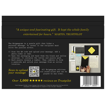 Escape Room Gift With Personalised Message | Original Edition, 11 of 11