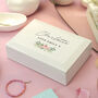 Personalised Wedding Wooden Jewellery Box – Gift For Bride, Bridesmaids And Mother Of The Bride, thumbnail 4 of 5