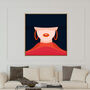 Girl In The Hooped Earing, Canvas Wall Art, thumbnail 1 of 7