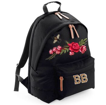 Personalised Backpack With Bee And Roses, 10 of 11