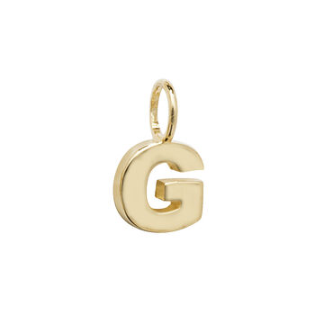 Yellow Gold Initial Pendant, 7 of 12