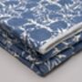 Amritsar Floral Pattern Hand Quilted Blue Cotton Throw, thumbnail 5 of 9