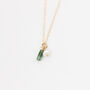 Gold Filled Tourmaline And Pearl Charm Necklace, thumbnail 7 of 11