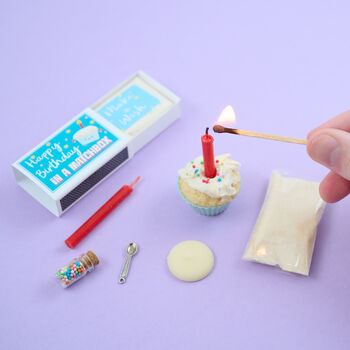Mini Birthday Cake Kit In A Matchbox, 9 of 12