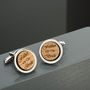 Personalised Wooden Wedding Party Cufflinks, thumbnail 4 of 7