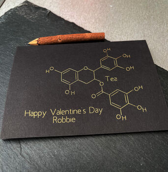 Personalised Tea Molecule Chemistry Card, 10 of 12
