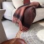 Zapotec Soft Black Recycled Throw, thumbnail 1 of 8
