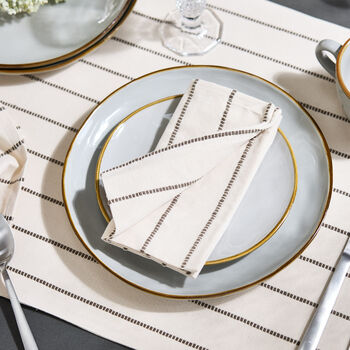 Colbrook Striped Cotton Table Runner, 5 of 5