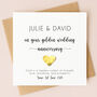 Personalised 50th Anniversary Card With Gold Heart, thumbnail 5 of 8