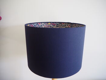 Navy Lampshade With Ditsy Floral Print, 3 of 8