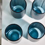 Palermo Set Of Four Blue Ribbed Highball Tumblers, thumbnail 6 of 6