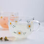 Daisy Print Glass Cup, thumbnail 1 of 6