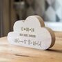 Personalised Welcome To The World Wood Cloud, thumbnail 5 of 5