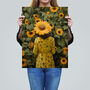 Shelter Of The Sunflowers Yellow Green Wall Art Print, thumbnail 2 of 6