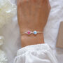 Personalised Double Birthstone Bracelet 925 Sterling Silver, thumbnail 1 of 8