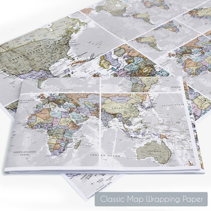 world map to print