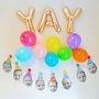 Happy Head Personalised Face Pom Pom Garland, thumbnail 2 of 3
