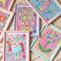 Unicorn And Floral Nursery Print Set – Set Of Nine Whimsical Wall Art Prints, thumbnail 7 of 12