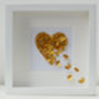 Framed Golden Wedding Anniversary Butterfly Heart, thumbnail 6 of 8