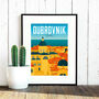 Dubrovnik Travel Poster Art Print, thumbnail 3 of 4